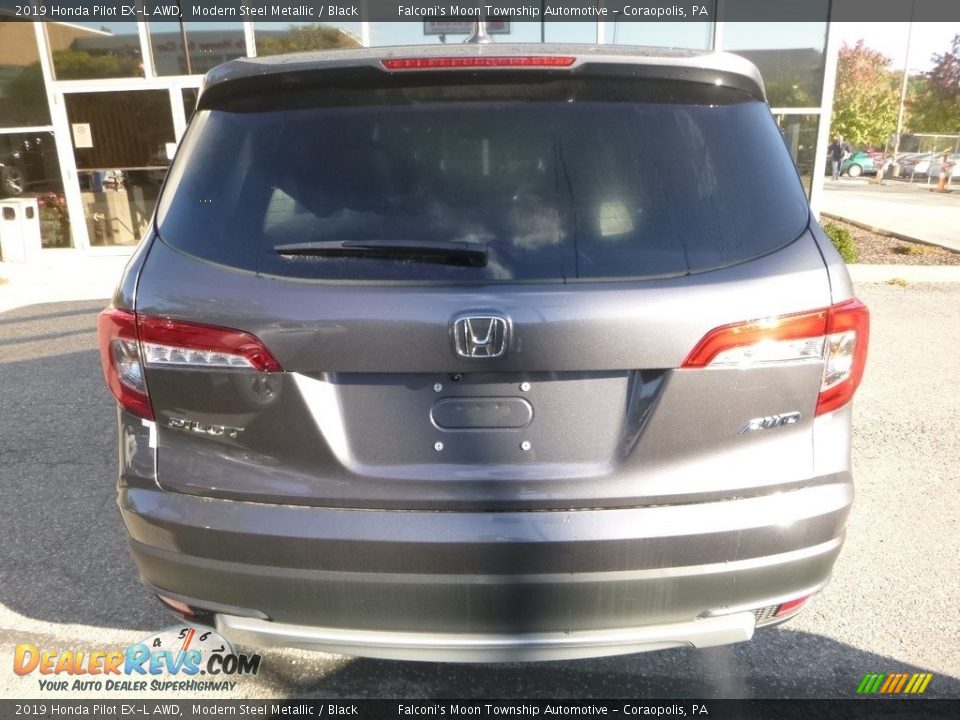 2019 Honda Pilot EX-L AWD Modern Steel Metallic / Black Photo #3