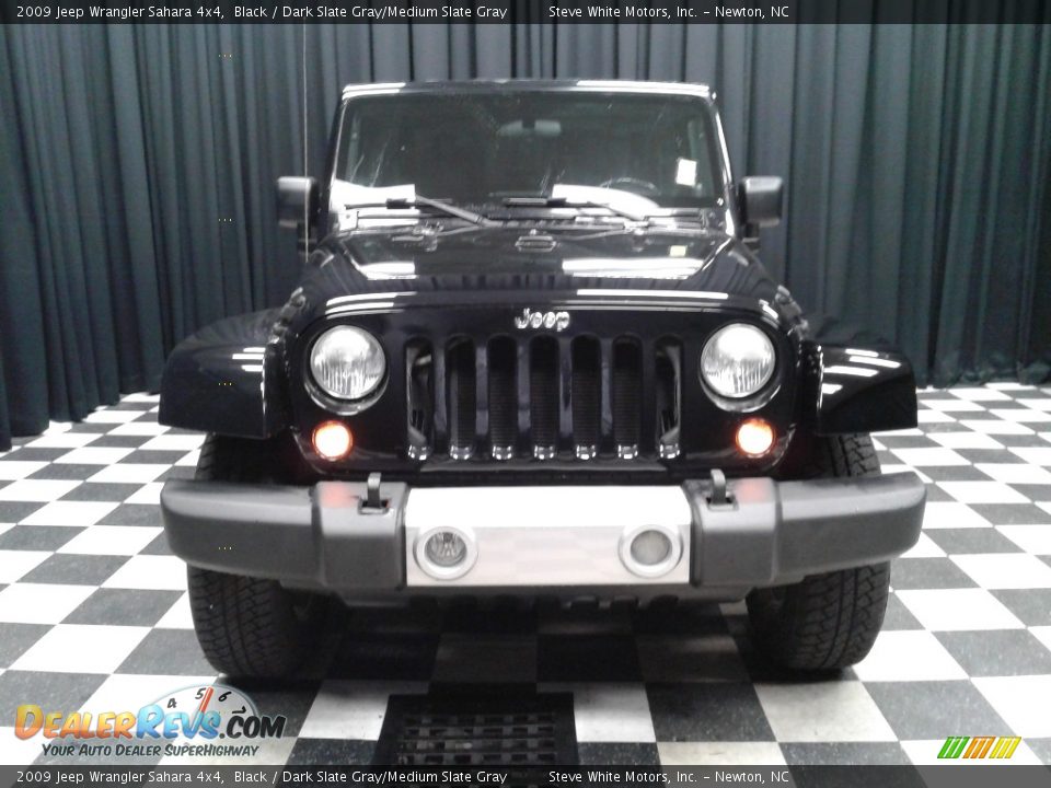 2009 Jeep Wrangler Sahara 4x4 Black / Dark Slate Gray/Medium Slate Gray Photo #3
