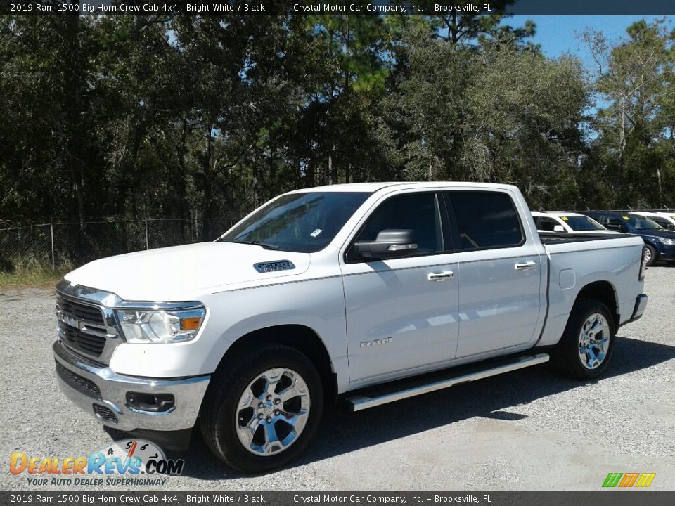 2019 Ram 1500 Big Horn Crew Cab 4x4 Bright White / Black Photo #1