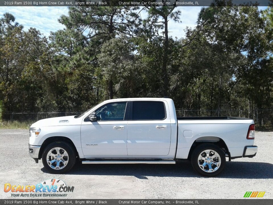 2019 Ram 1500 Big Horn Crew Cab 4x4 Bright White / Black Photo #2