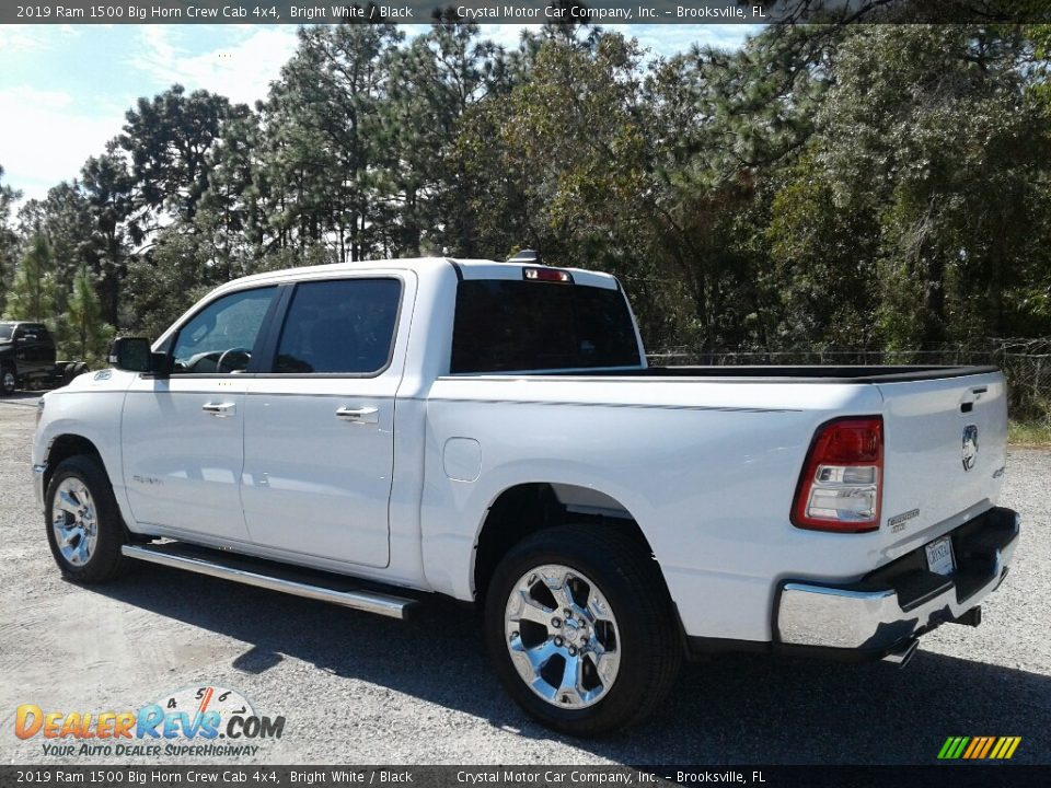 2019 Ram 1500 Big Horn Crew Cab 4x4 Bright White / Black Photo #3
