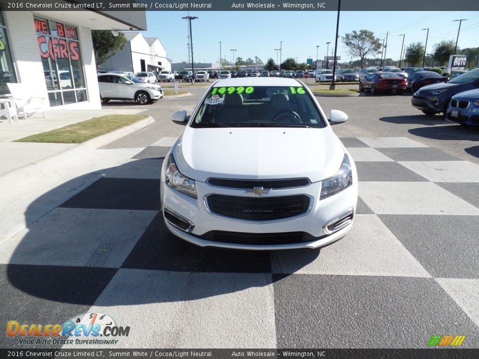 2016 Chevrolet Cruze Limited LT Summit White / Cocoa/Light Neutral Photo #2