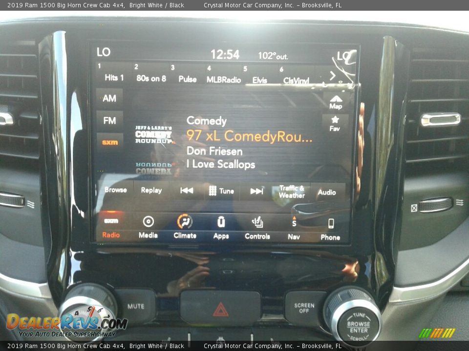 2019 Ram 1500 Big Horn Crew Cab 4x4 Bright White / Black Photo #15