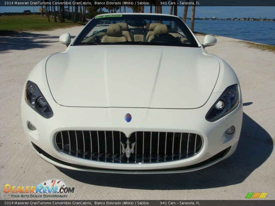2014 Maserati GranTurismo Convertible GranCabrio Bianco Eldorado (White) / Sabbia Photo #2
