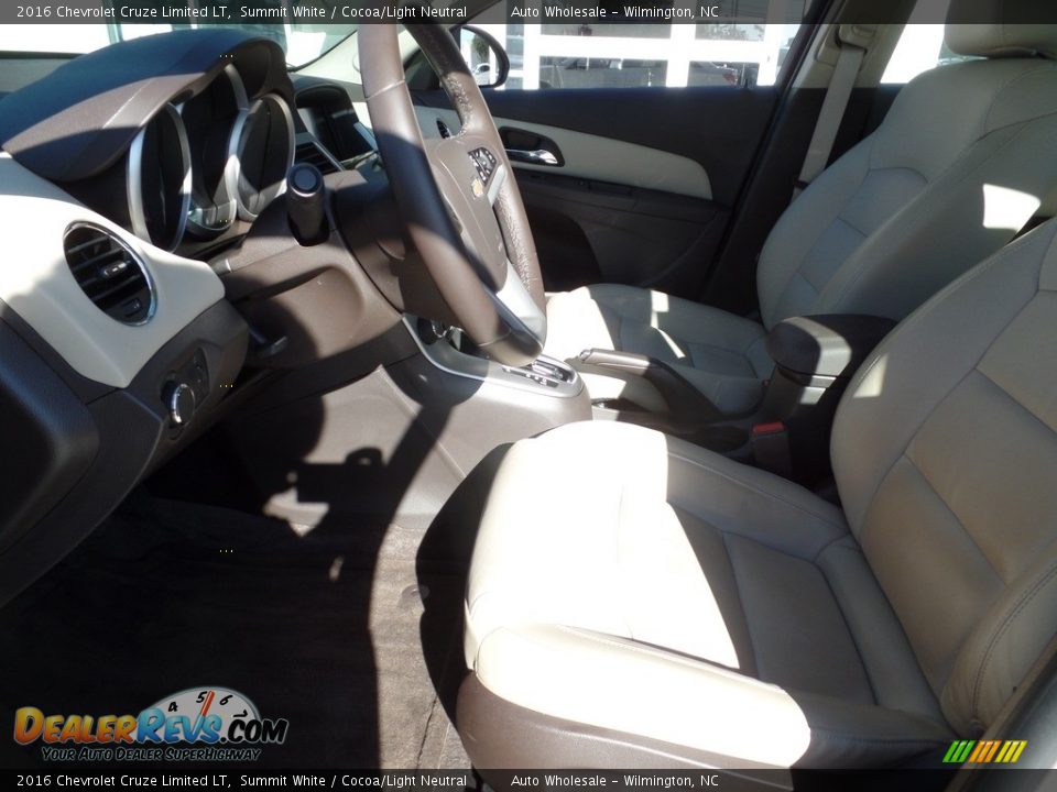 2016 Chevrolet Cruze Limited LT Summit White / Cocoa/Light Neutral Photo #11