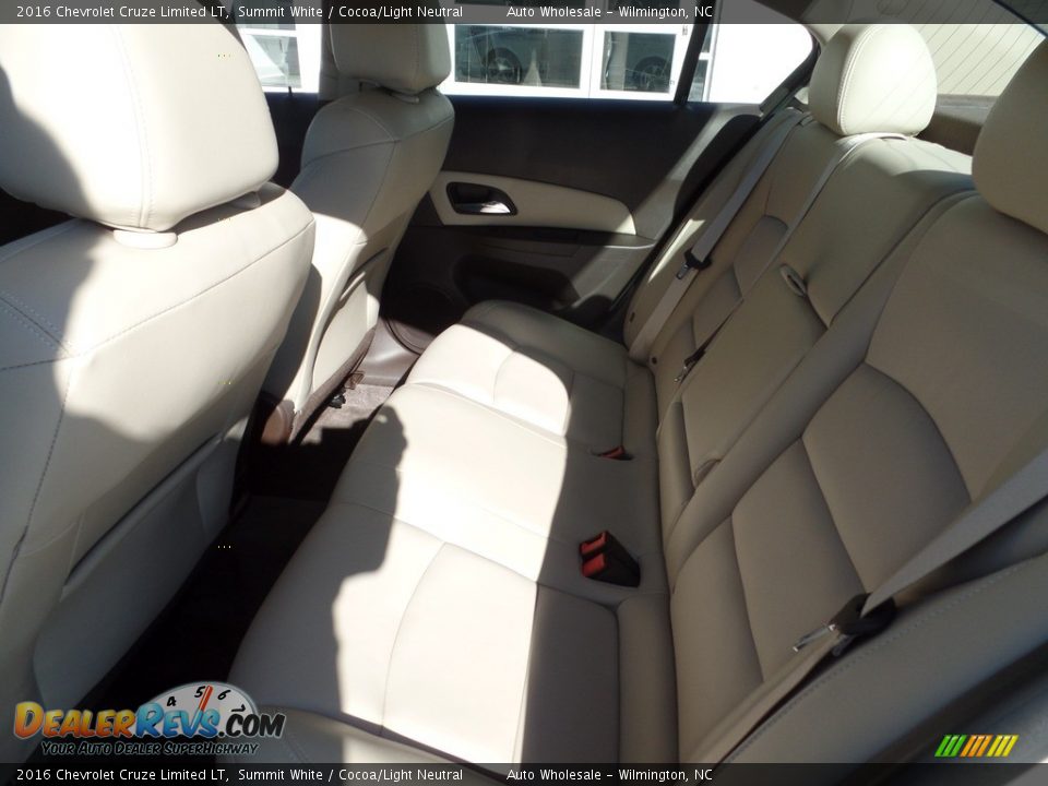 2016 Chevrolet Cruze Limited LT Summit White / Cocoa/Light Neutral Photo #12