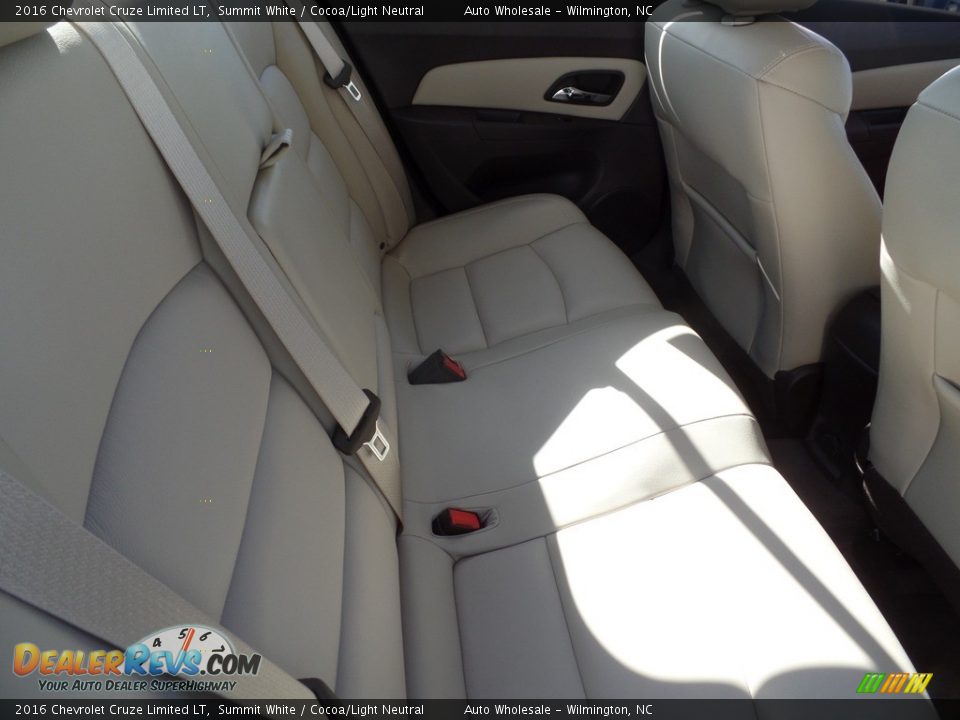2016 Chevrolet Cruze Limited LT Summit White / Cocoa/Light Neutral Photo #14
