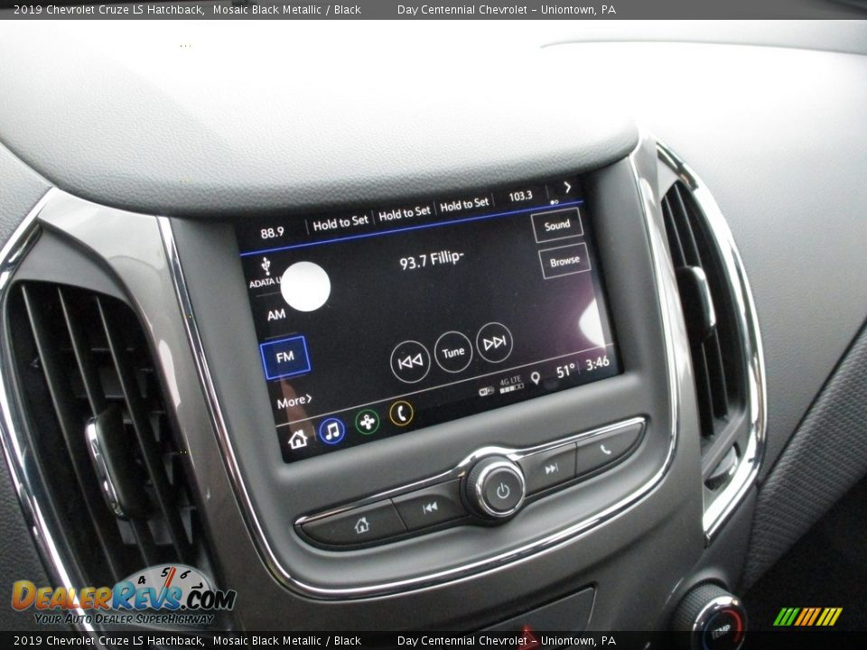 2019 Chevrolet Cruze LS Hatchback Mosaic Black Metallic / Black Photo #9