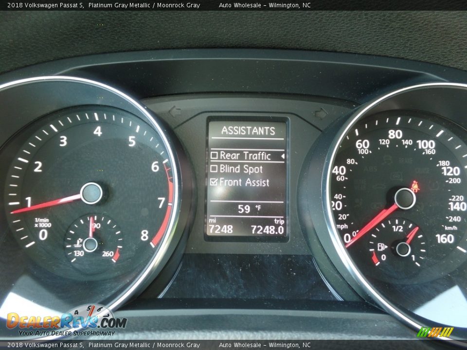 2018 Volkswagen Passat S Platinum Gray Metallic / Moonrock Gray Photo #16