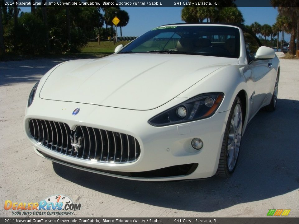 2014 Maserati GranTurismo Convertible GranCabrio Bianco Eldorado (White) / Sabbia Photo #28