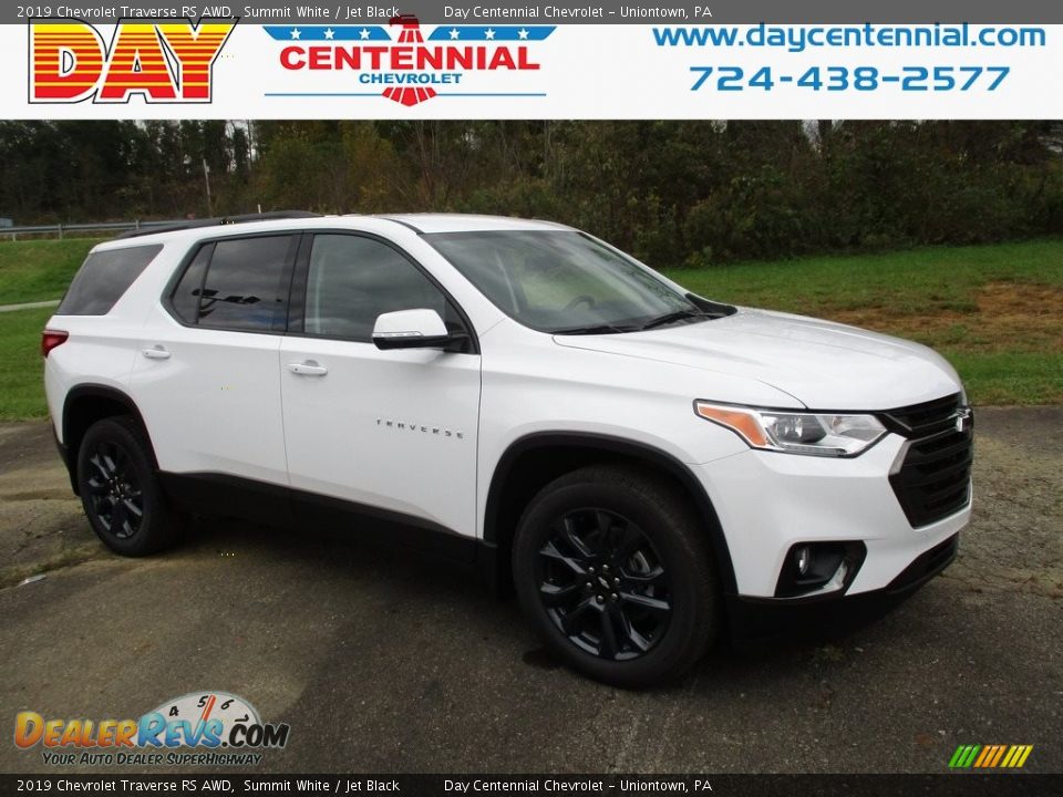 2019 Chevrolet Traverse RS AWD Summit White / Jet Black Photo #1