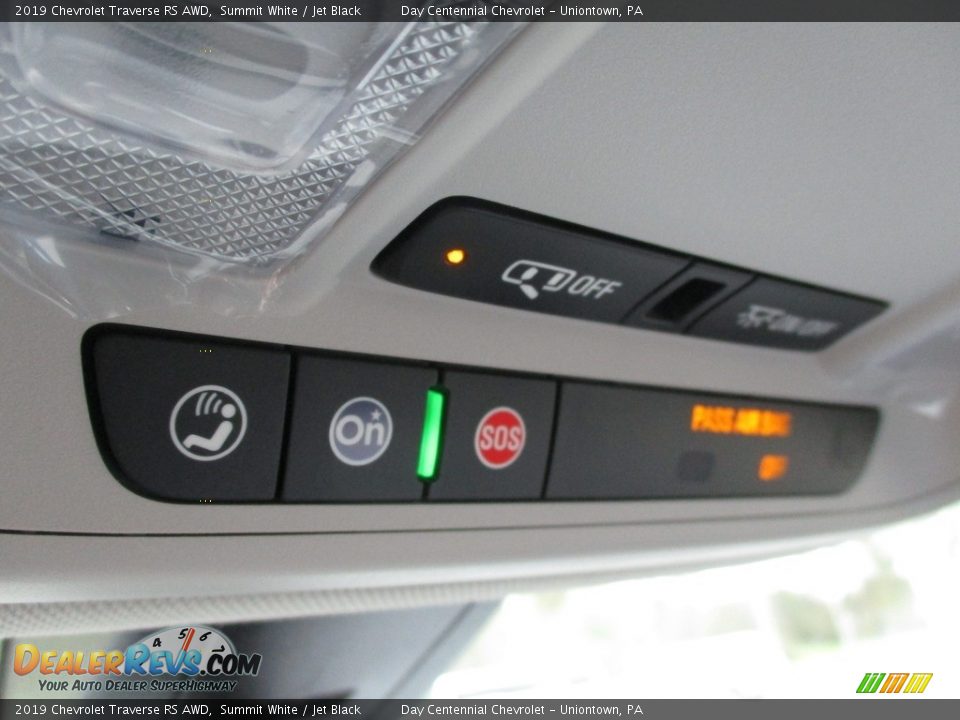 2019 Chevrolet Traverse RS AWD Summit White / Jet Black Photo #16