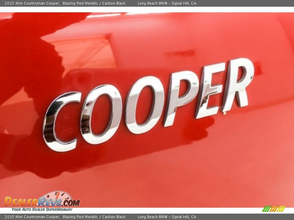 2015 Mini Countryman Cooper Blazing Red Metallic / Carbon Black Photo #7