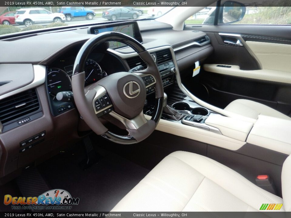 Parchment Interior - 2019 Lexus RX 450hL AWD Photo #2
