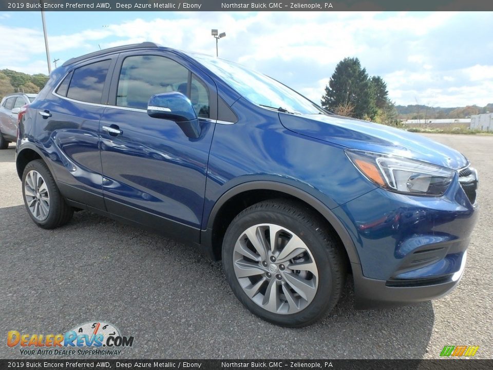 2019 Buick Encore Preferred AWD Deep Azure Metallic / Ebony Photo #3