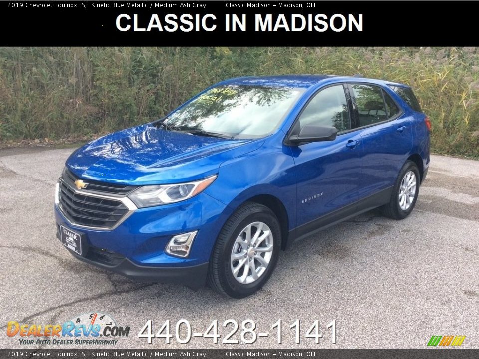 2019 Chevrolet Equinox LS Kinetic Blue Metallic / Medium Ash Gray Photo #1