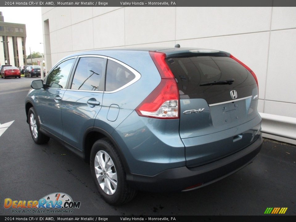 2014 Honda CR-V EX AWD Mountain Air Metallic / Beige Photo #3