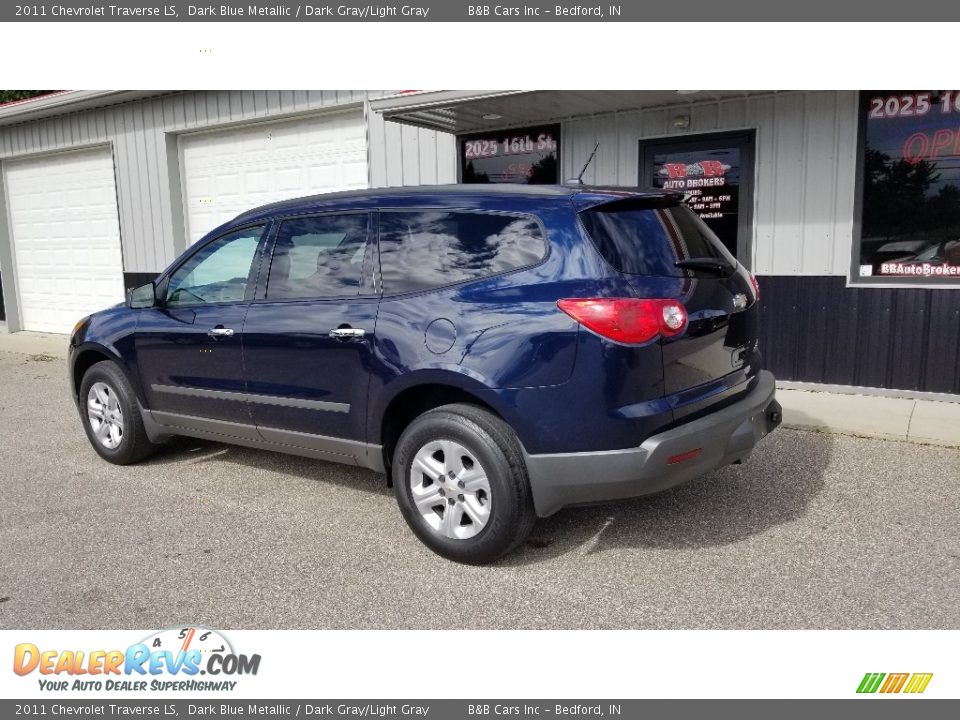 2011 Chevrolet Traverse LS Dark Blue Metallic / Dark Gray/Light Gray Photo #3