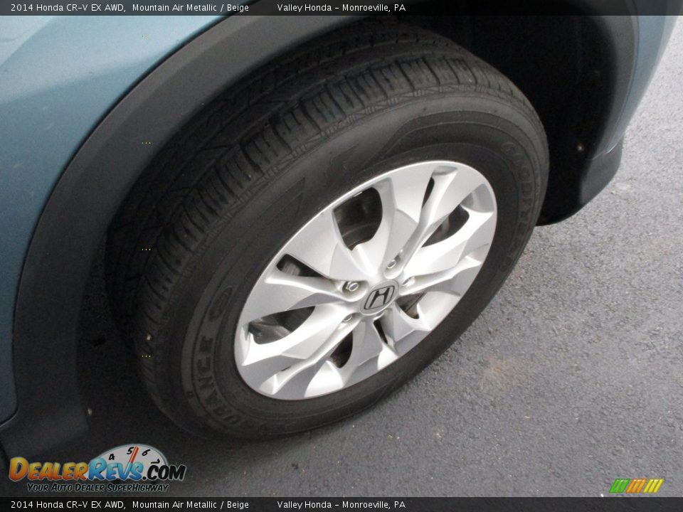2014 Honda CR-V EX AWD Mountain Air Metallic / Beige Photo #6
