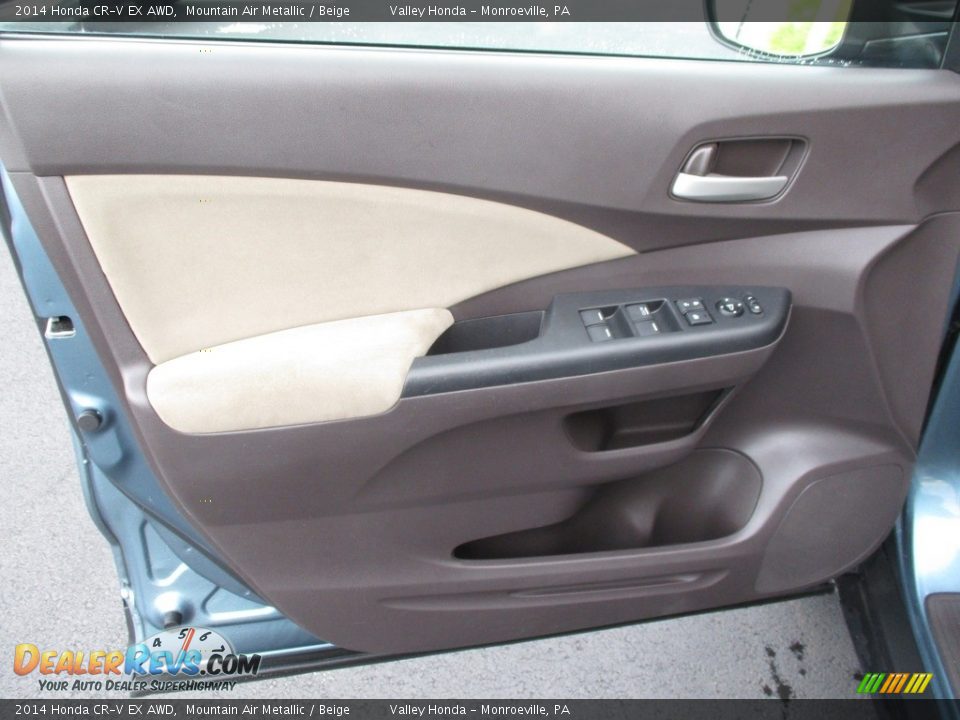 2014 Honda CR-V EX AWD Mountain Air Metallic / Beige Photo #10