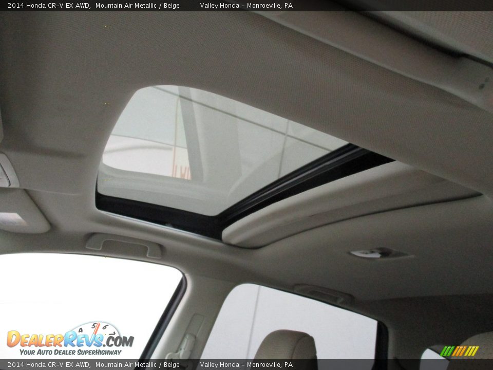 2014 Honda CR-V EX AWD Mountain Air Metallic / Beige Photo #11