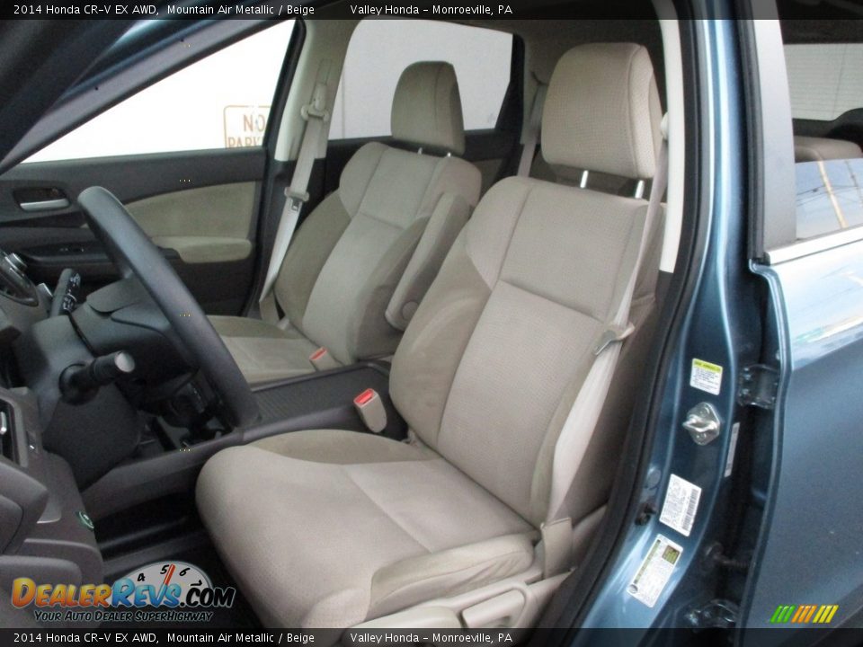 2014 Honda CR-V EX AWD Mountain Air Metallic / Beige Photo #12
