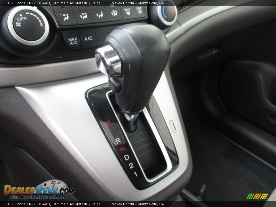 2014 Honda CR-V EX AWD Mountain Air Metallic / Beige Photo #15