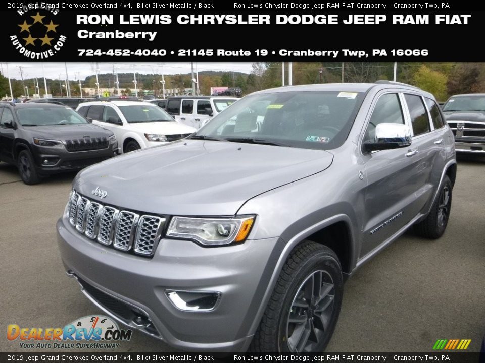 2019 Jeep Grand Cherokee Overland 4x4 Billet Silver Metallic / Black Photo #1