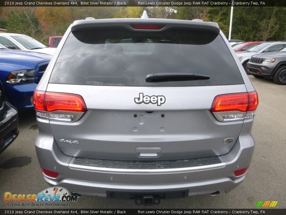 2019 Jeep Grand Cherokee Overland 4x4 Billet Silver Metallic / Black Photo #4