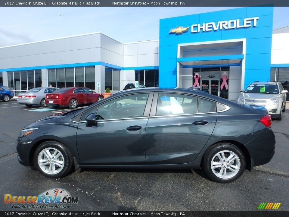 2017 Chevrolet Cruze LT Graphite Metallic / Jet Black Photo #3