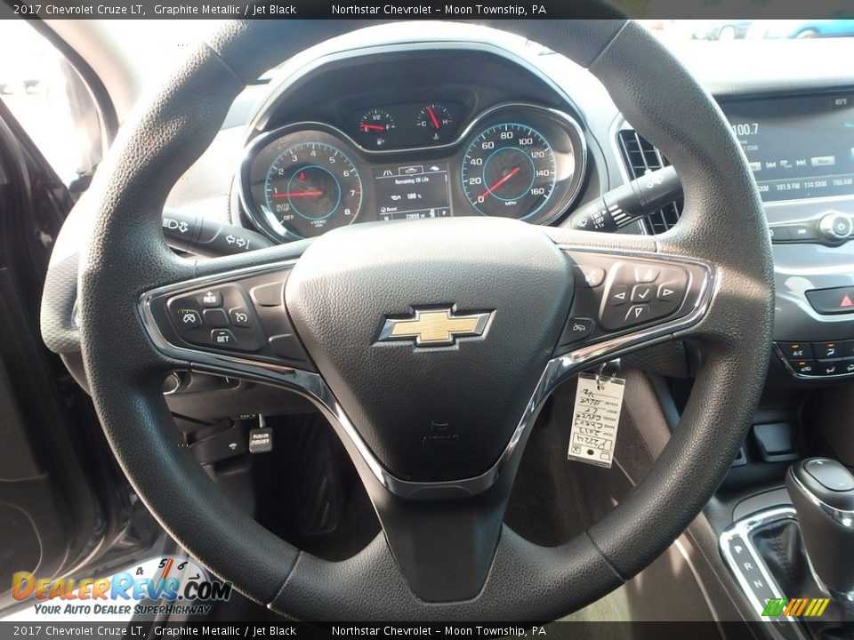 2017 Chevrolet Cruze LT Graphite Metallic / Jet Black Photo #26