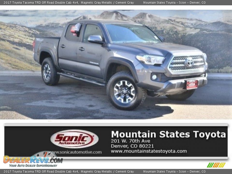2017 Toyota Tacoma TRD Off Road Double Cab 4x4 Magnetic Gray Metallic / Cement Gray Photo #1