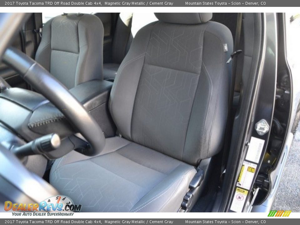 2017 Toyota Tacoma TRD Off Road Double Cab 4x4 Magnetic Gray Metallic / Cement Gray Photo #12