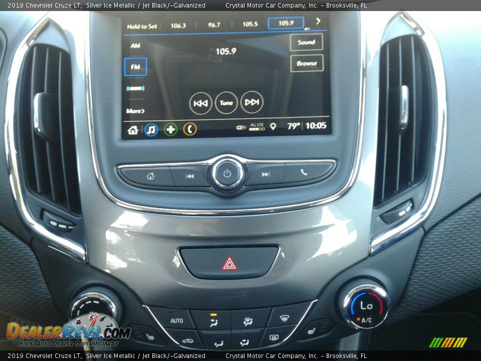 2019 Chevrolet Cruze LT Silver Ice Metallic / Jet Black/­Galvanized Photo #15