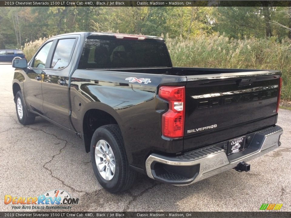 2019 Chevrolet Silverado 1500 LT Crew Cab 4WD Black / Jet Black Photo #4