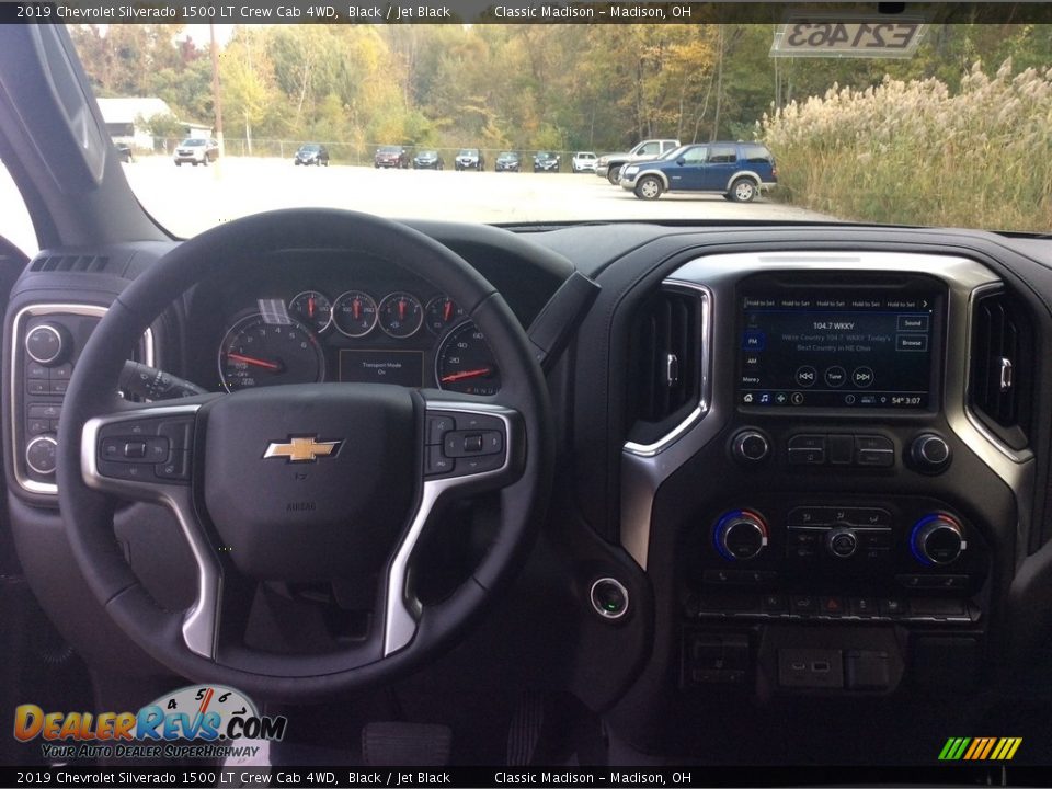 2019 Chevrolet Silverado 1500 LT Crew Cab 4WD Black / Jet Black Photo #12