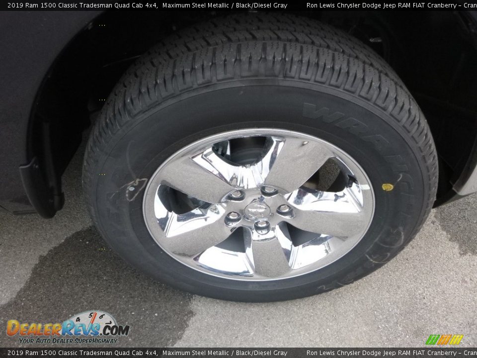 2019 Ram 1500 Classic Tradesman Quad Cab 4x4 Maximum Steel Metallic / Black/Diesel Gray Photo #8