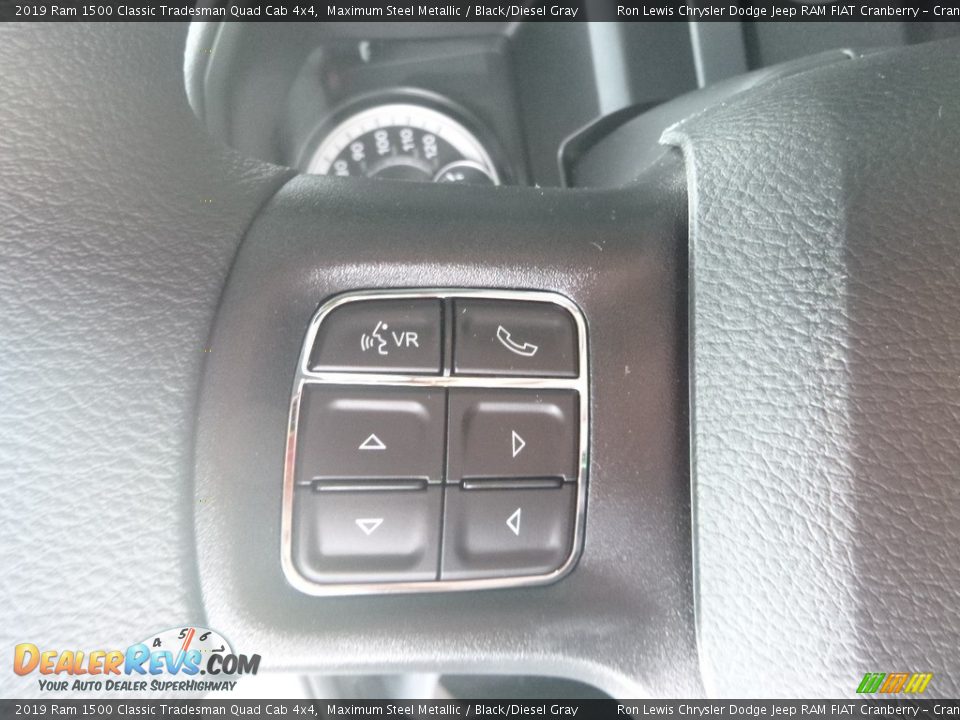2019 Ram 1500 Classic Tradesman Quad Cab 4x4 Maximum Steel Metallic / Black/Diesel Gray Photo #17