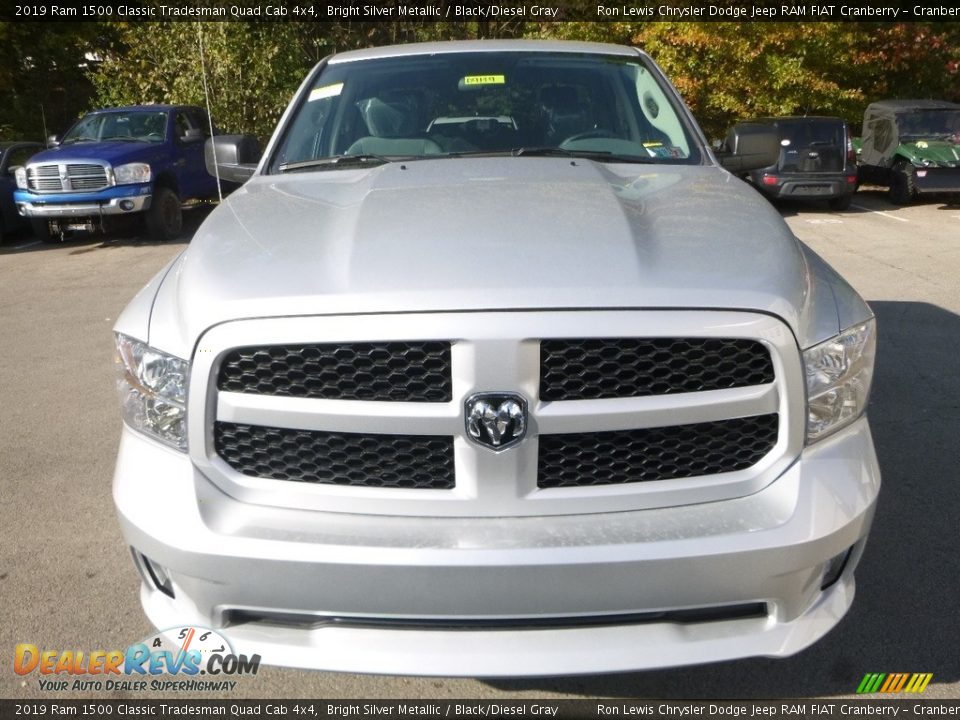 2019 Ram 1500 Classic Tradesman Quad Cab 4x4 Bright Silver Metallic / Black/Diesel Gray Photo #8