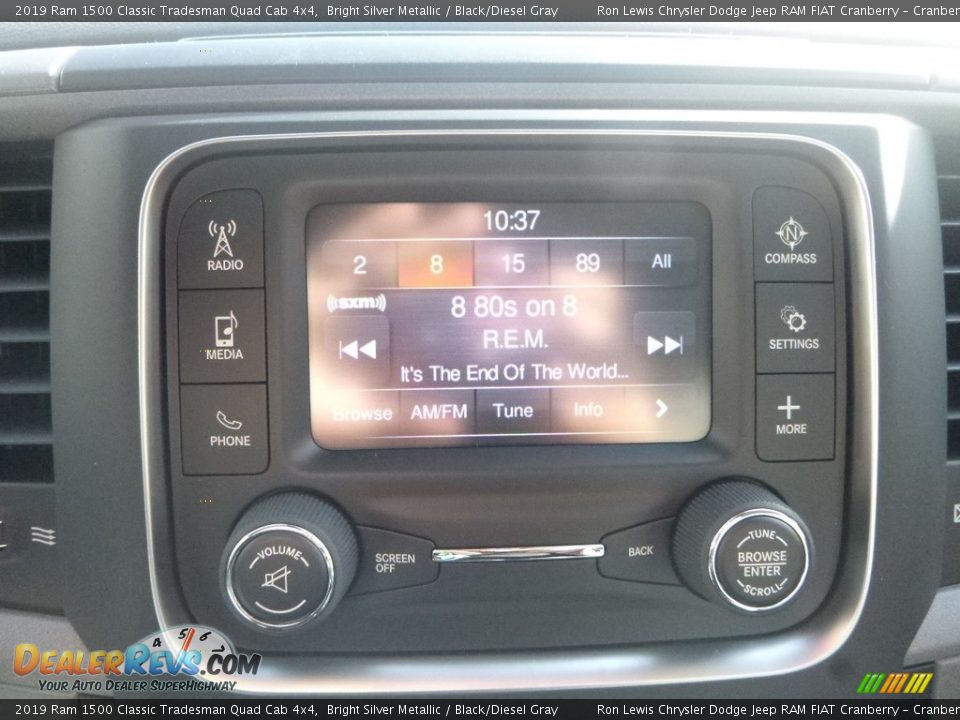 2019 Ram 1500 Classic Tradesman Quad Cab 4x4 Bright Silver Metallic / Black/Diesel Gray Photo #17