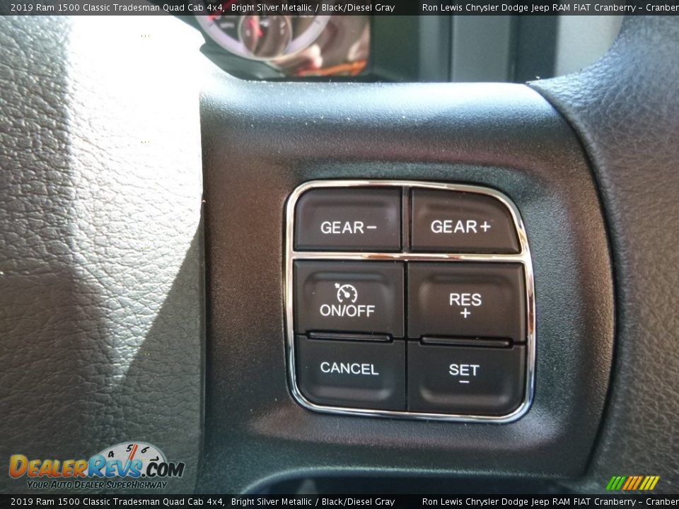 2019 Ram 1500 Classic Tradesman Quad Cab 4x4 Bright Silver Metallic / Black/Diesel Gray Photo #19