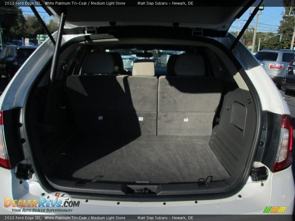 2013 Ford Edge SEL White Platinum Tri-Coat / Medium Light Stone Photo #20