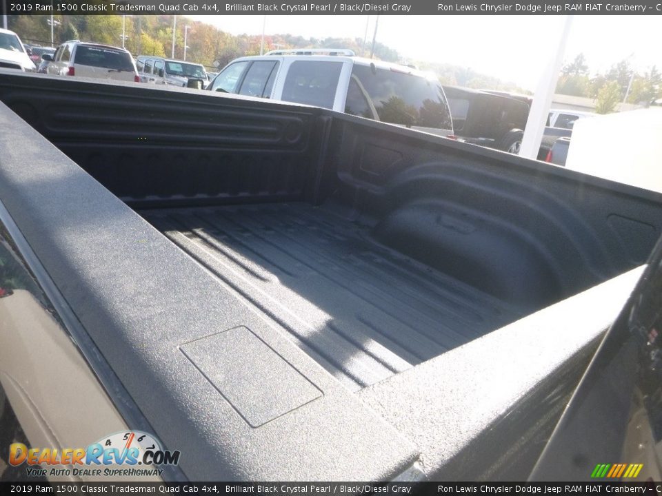 2019 Ram 1500 Classic Tradesman Quad Cab 4x4 Brilliant Black Crystal Pearl / Black/Diesel Gray Photo #13