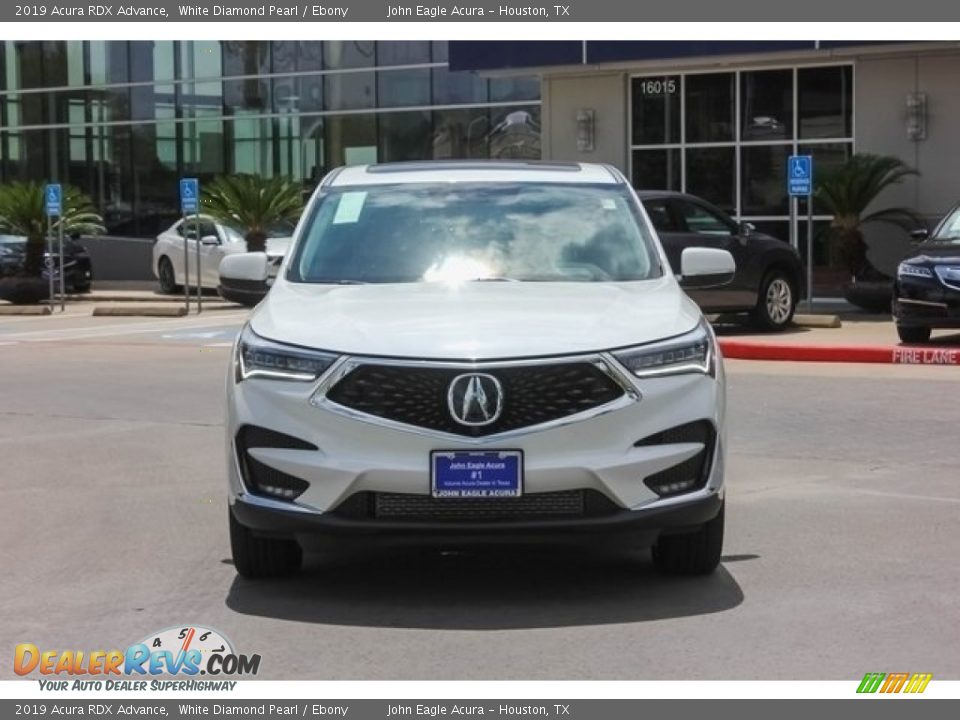 2019 Acura RDX Advance White Diamond Pearl / Ebony Photo #2