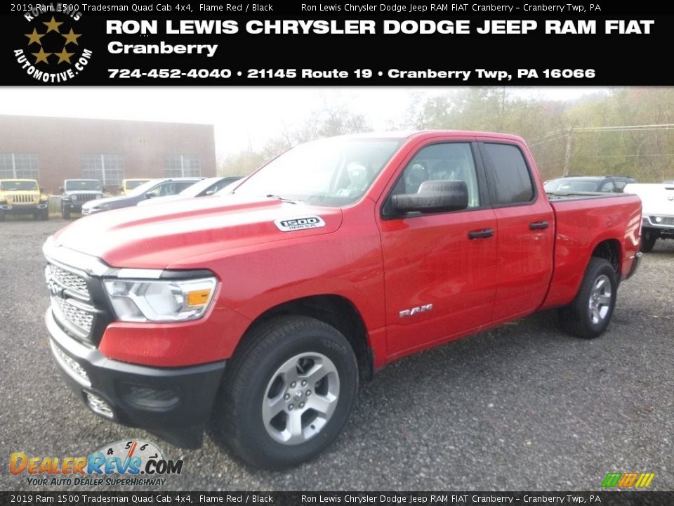2019 Ram 1500 Tradesman Quad Cab 4x4 Flame Red / Black Photo #1