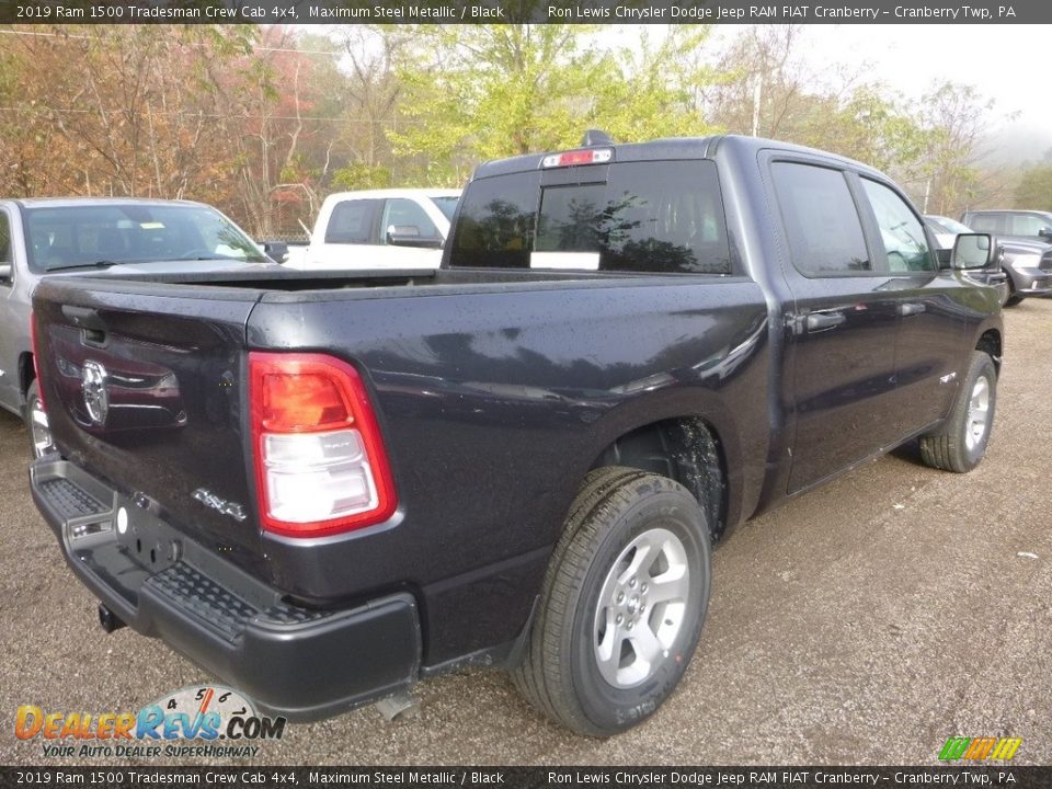 2019 Ram 1500 Tradesman Crew Cab 4x4 Maximum Steel Metallic / Black Photo #6
