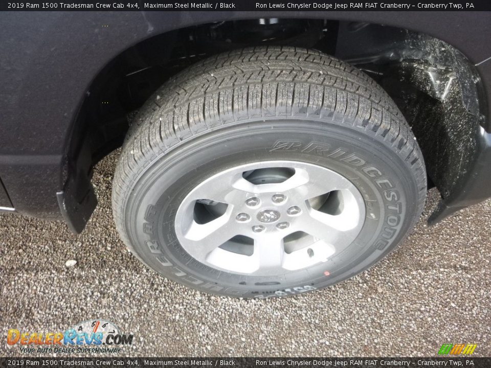 2019 Ram 1500 Tradesman Crew Cab 4x4 Maximum Steel Metallic / Black Photo #9