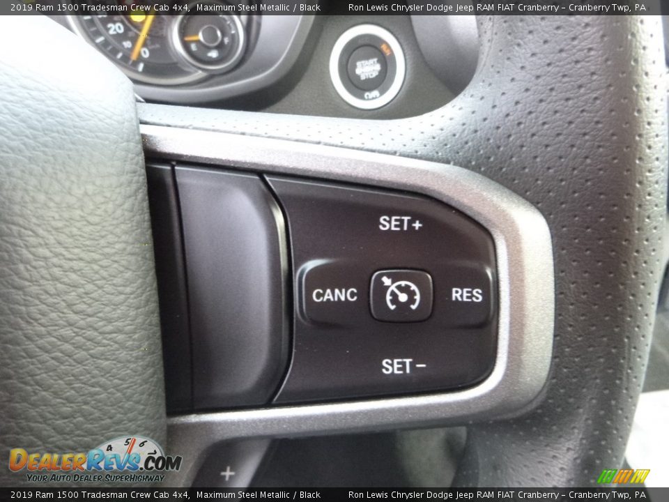 2019 Ram 1500 Tradesman Crew Cab 4x4 Maximum Steel Metallic / Black Photo #17