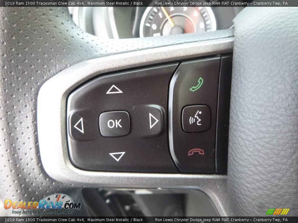 2019 Ram 1500 Tradesman Crew Cab 4x4 Maximum Steel Metallic / Black Photo #18