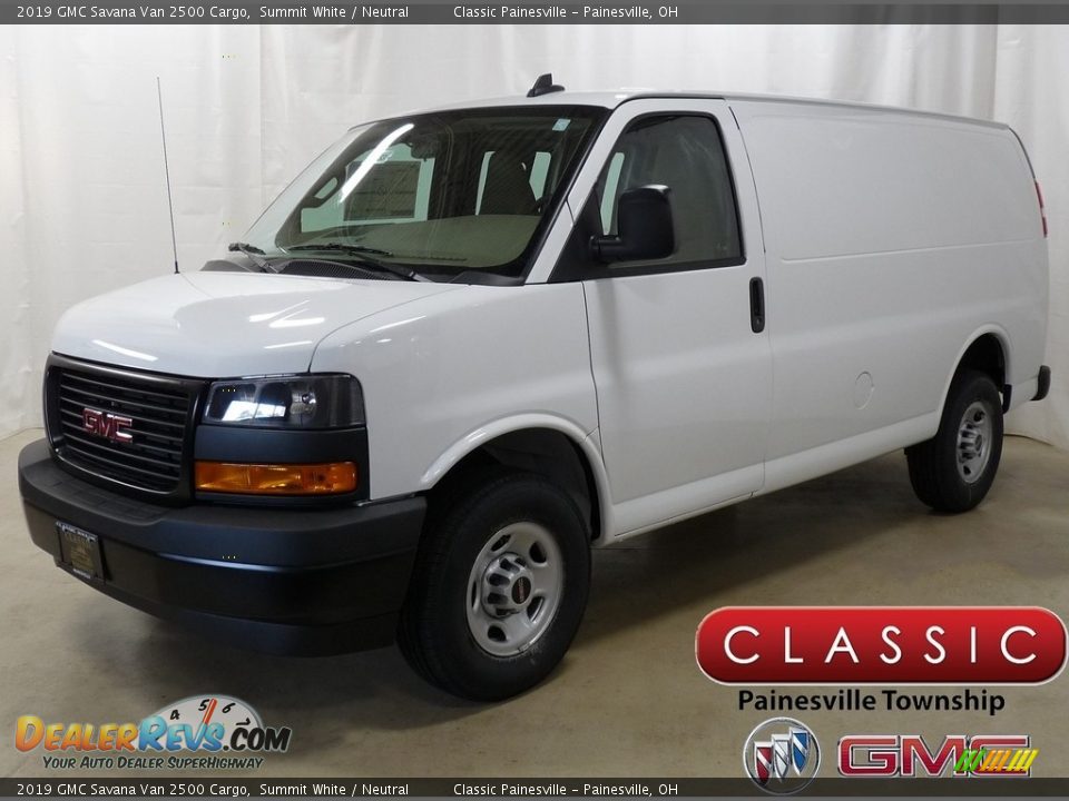 2019 GMC Savana Van 2500 Cargo Summit White / Neutral Photo #1